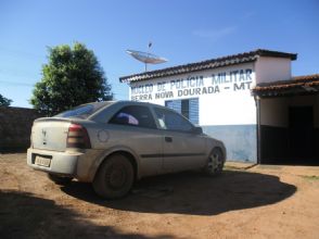 O veculo roubado em SP usava placa de outro carro de Goinia